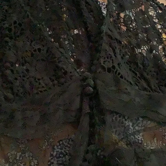 Perch by Blu Pepper black crochet sheer vest tunic length. Says 2xl. - Picture 11 of 11